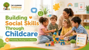 Children building social skills at a childcare center in Pasadena TX